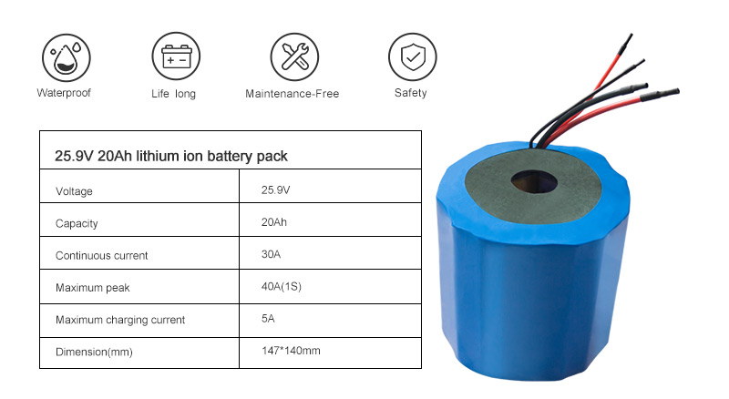 Batteria al litio 25,9v20Ah