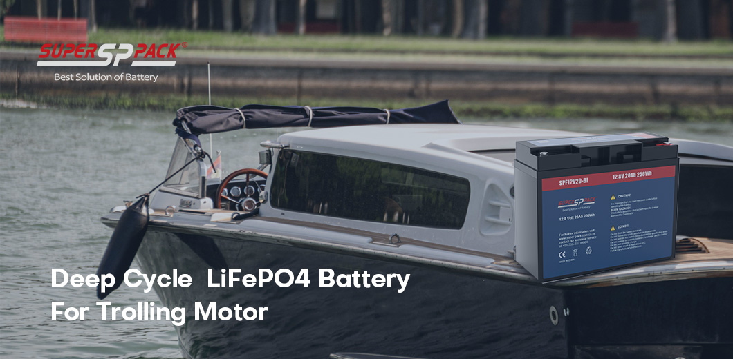 Batteria LiFePO4 a ciclo profondo per motore da pesca alla traina